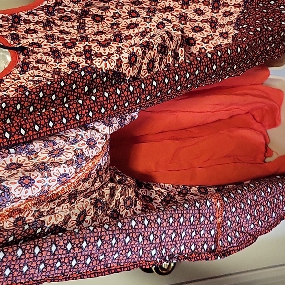 Lulus La Vie en Roses Floral Print mini Dress in Navy Blue and Red Size xs - Picture 10 of 10